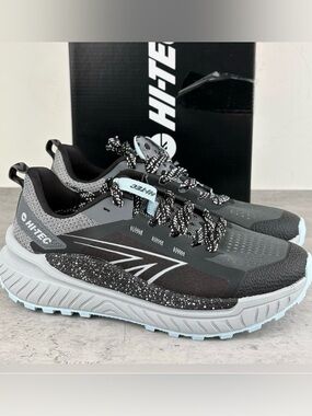 Hi-Tec Women’s Black & Gray Trail Running Shoe NEW IN BOX Sz.8